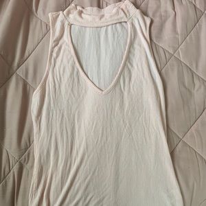 Pacsun Light Pink Cutout Tank Top